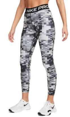 Nike Pro Women S Mid-Rise 7/8 Allover Print Leggings