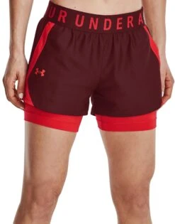 Korte Broeken Under Armour Play Up 2-in-1 Shorts -RED