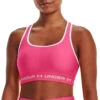 BH Under Armour UA Crossback Mid Bra-PNK