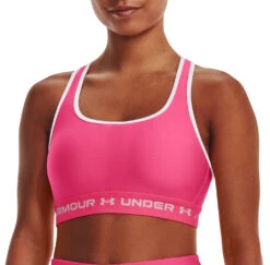 BH Under Armour UA Crossback Mid Bra-PNK